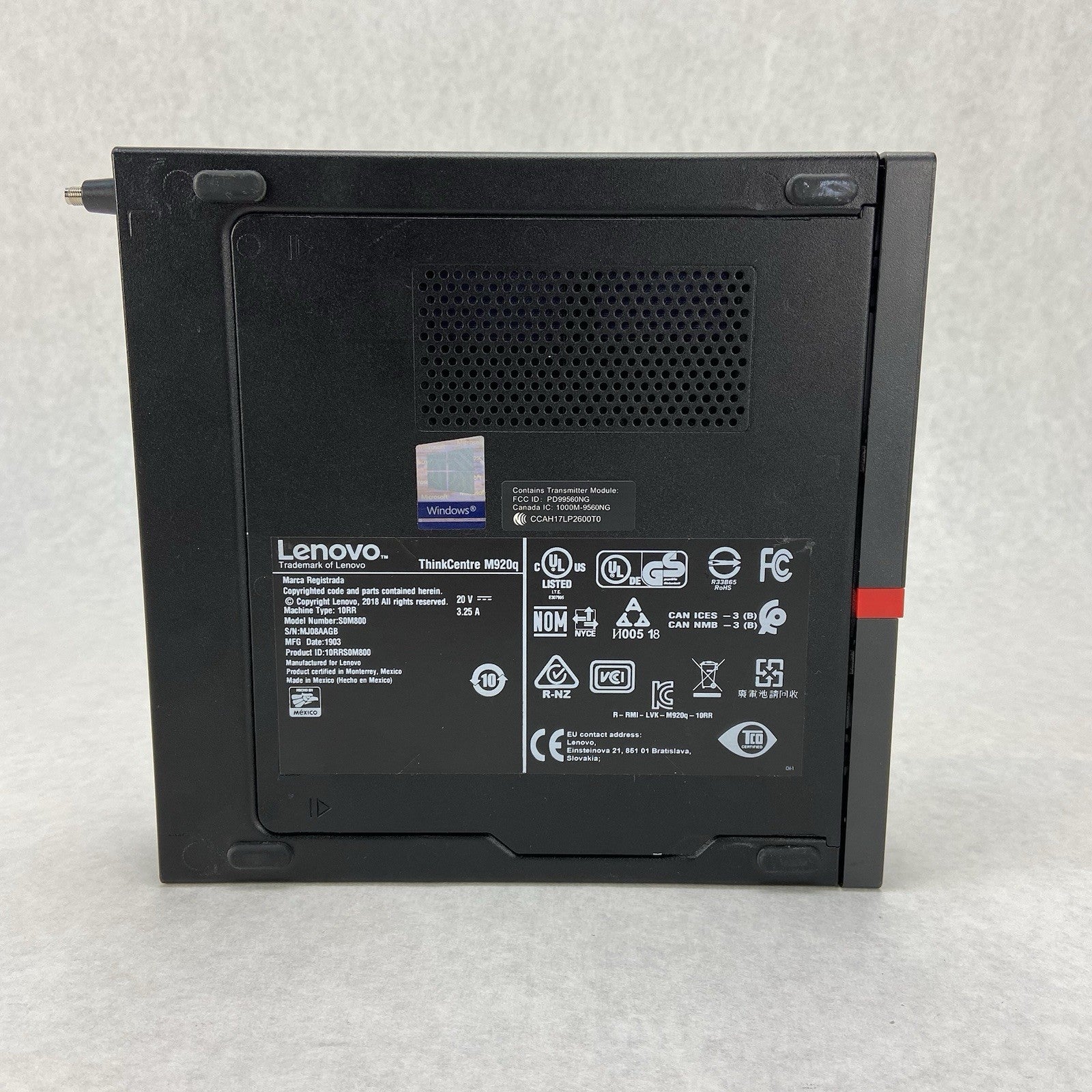 Lenovo ThinkCentre M720q Micro Intel Core i5-8500T 2.1GHz 8GB RAM No HDDOSAC2