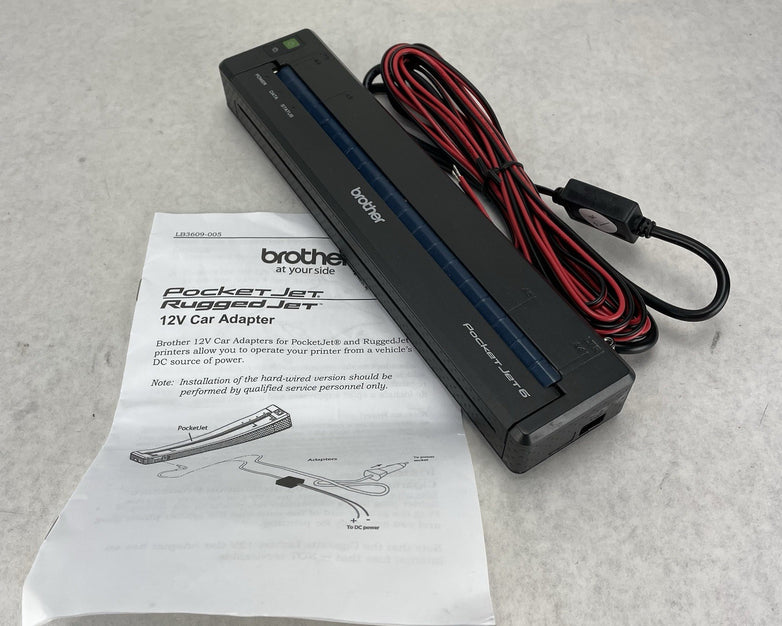 Brother Printer LB3692-003 Car Adapter 14' For Ruggedjet 2 3200 4200