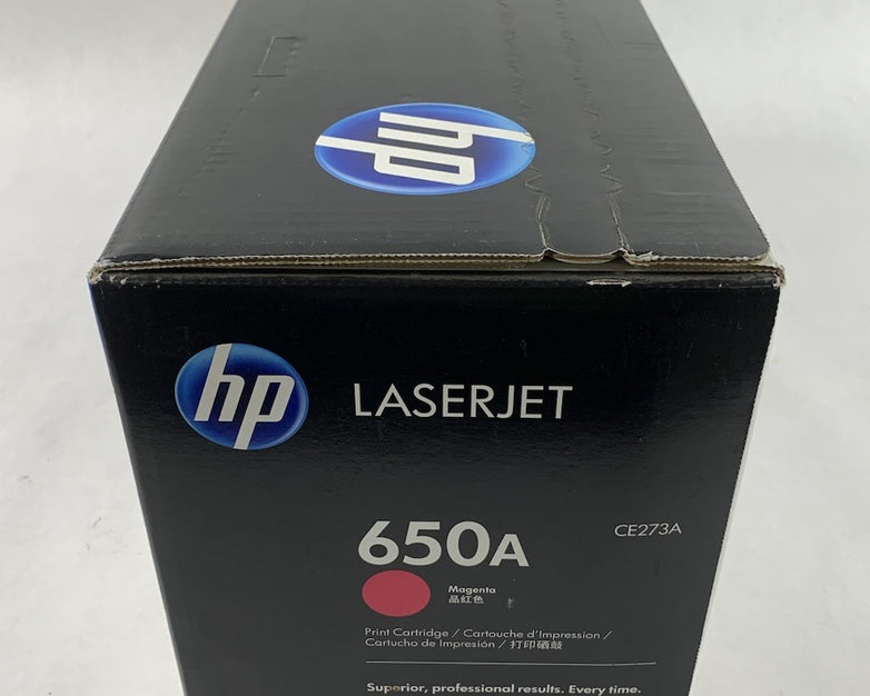 HP LaserJet 650A CE273A Magenta Toner Cartridge Exp: Aug 2014