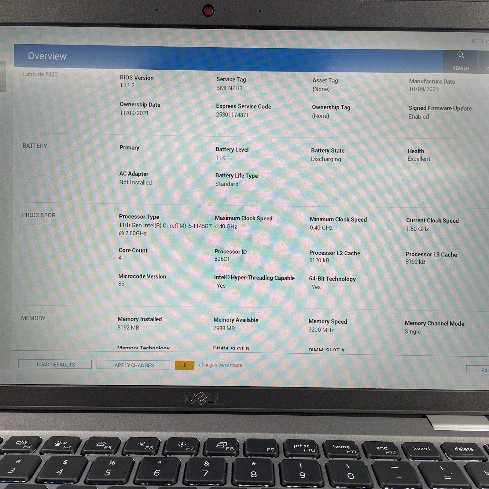 Dell Latitude 5420 14" i5-1145G7 2.60 GHz 8 GB RAM No SSD/OS/AC - Edge2