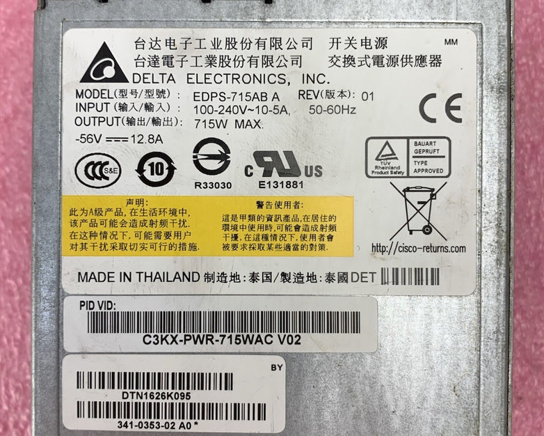 Delta Electronics EDPS-715AB A 715W Server Power Supply