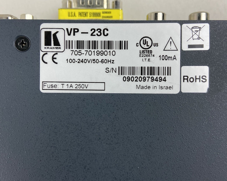 Kramer VP-23C Multi Format Presentation Switcher