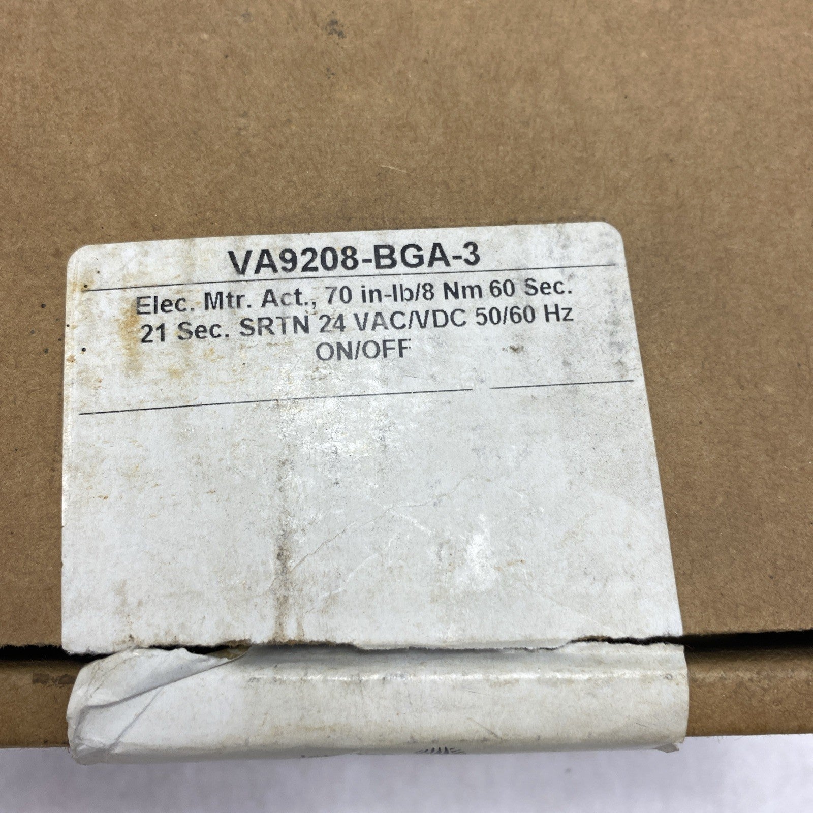 Johnson Controls VA9208-BGA-3 Electric Spring Return Valve Actuator1