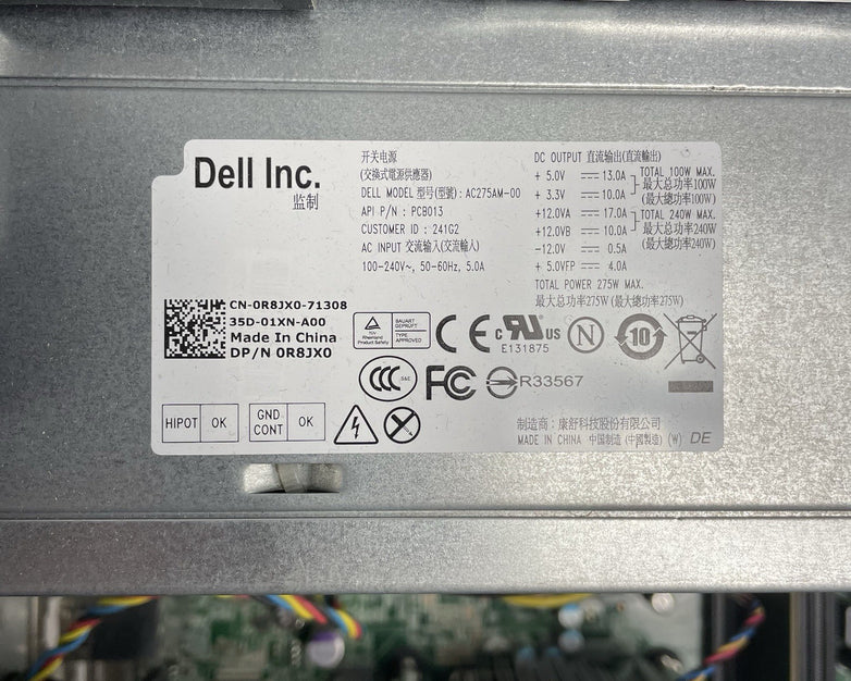 Dell Optiplex 7010 MT Intel Core i5-3470 3.20 GHz 4 GB Ram No HDD No OS