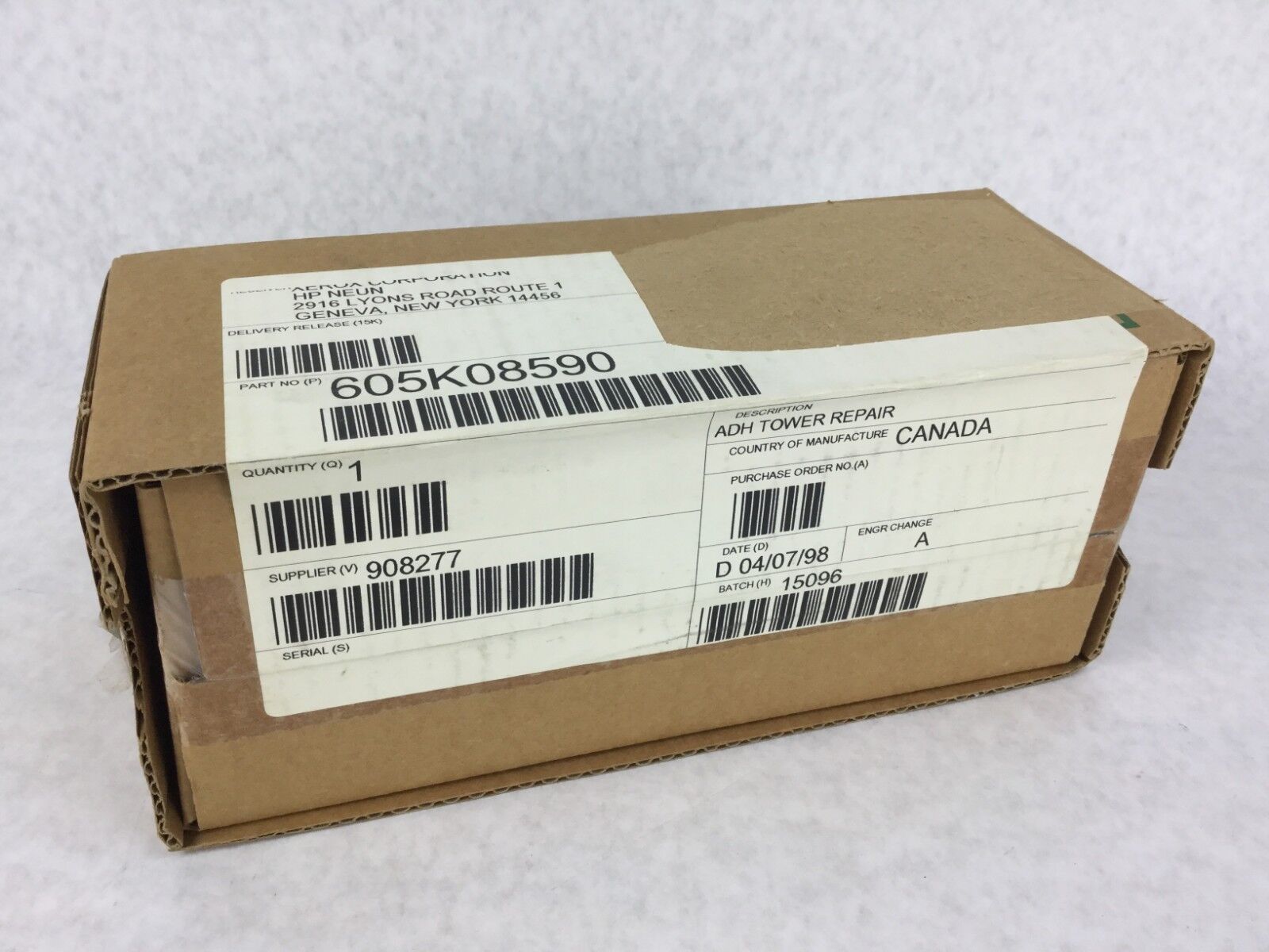 Vintage (1998) Genuine Xerox 605K08590 ADH Tower Repair SEALED