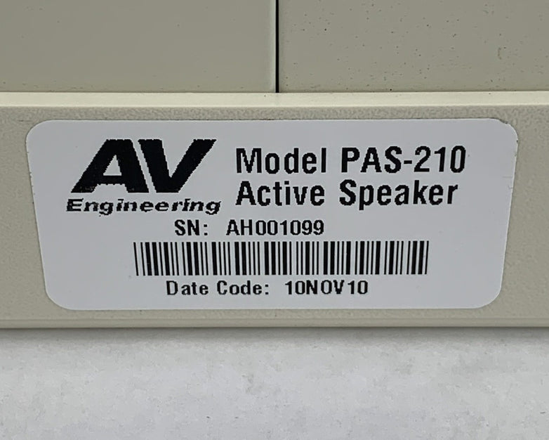 AV Engineering PAS-210 Active Speaker - Untested