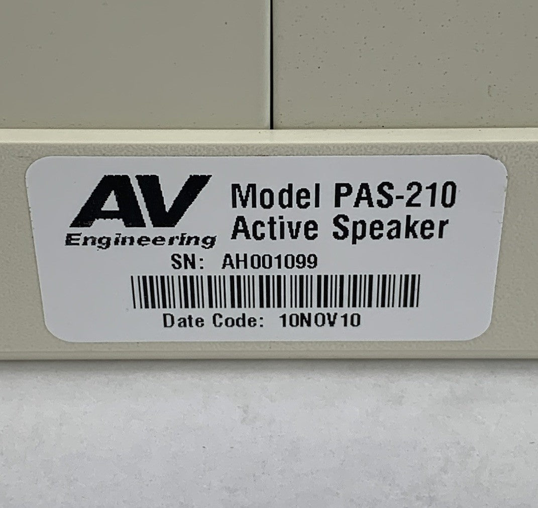 AV Engineering PAS-210 Active Speaker - Untested2