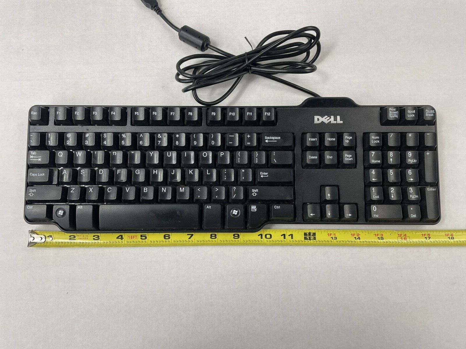 Dell L100 Keyboard U011 with USB Cable Lot of 4