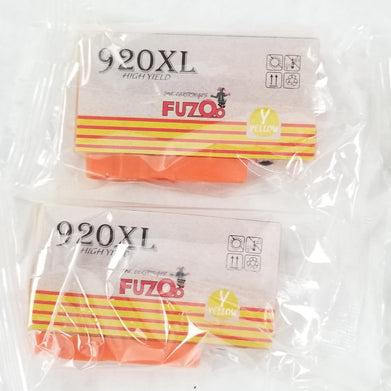 Fuzoo 2 Sets 920XL For OfficeJet 6000 6500 7000 7500 Plus 2 Black Cartridge