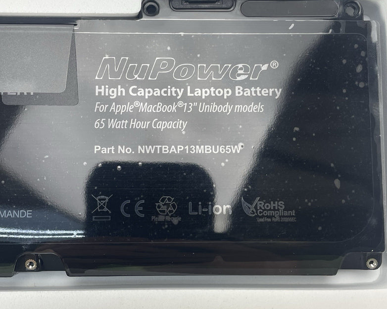 Newertech NuPower Battery 13" Unibody Apple MacBook 6.1 7.1 A1331 65W Lot of 5