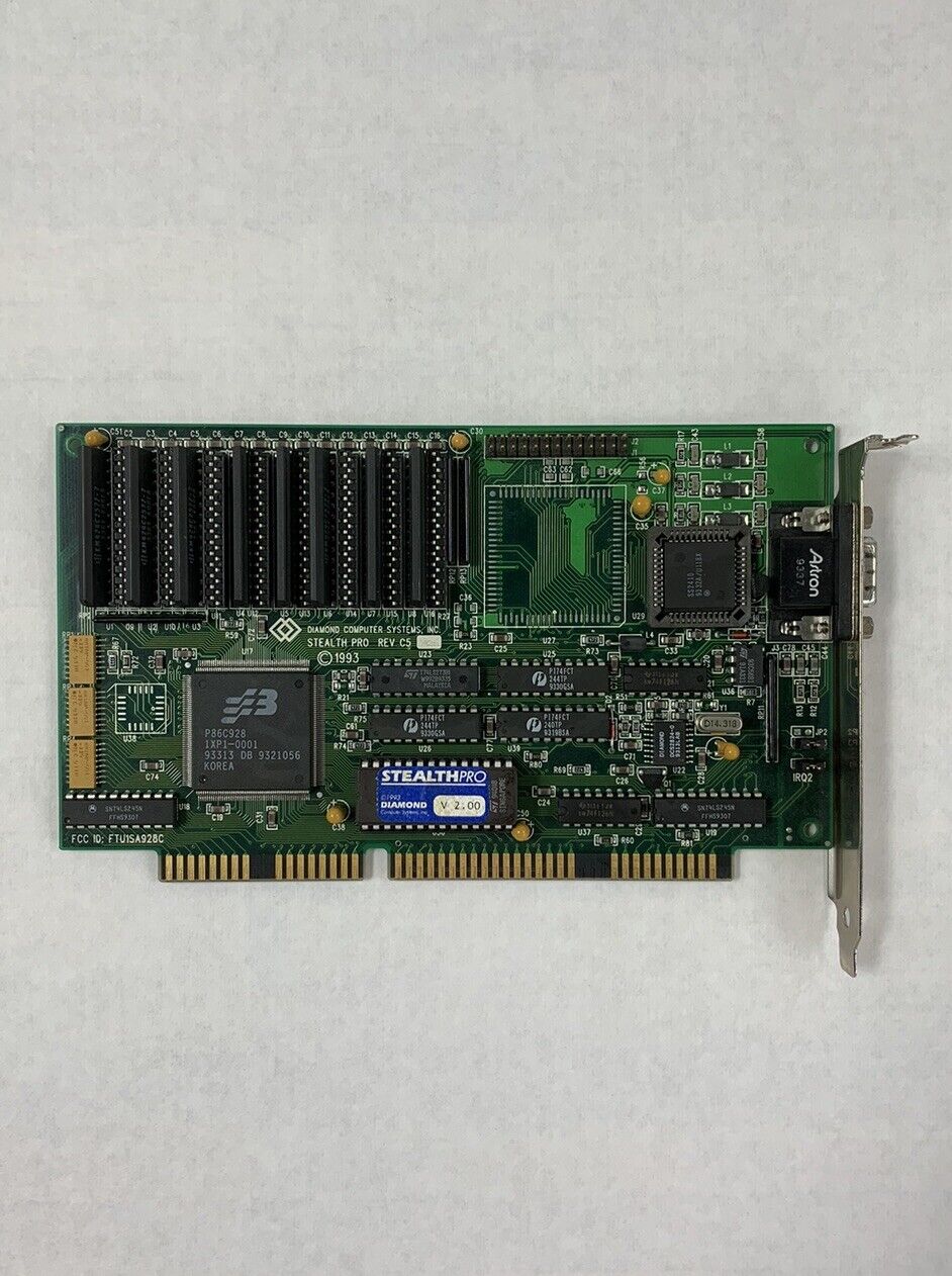 Diamond Stealth Pro S3 P86C928 ISA VGA Graphics Card