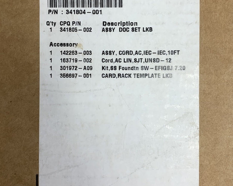 APC 355852-001 Server Bracket Kit for HP ProLiant ML350 Generations 3 and 4