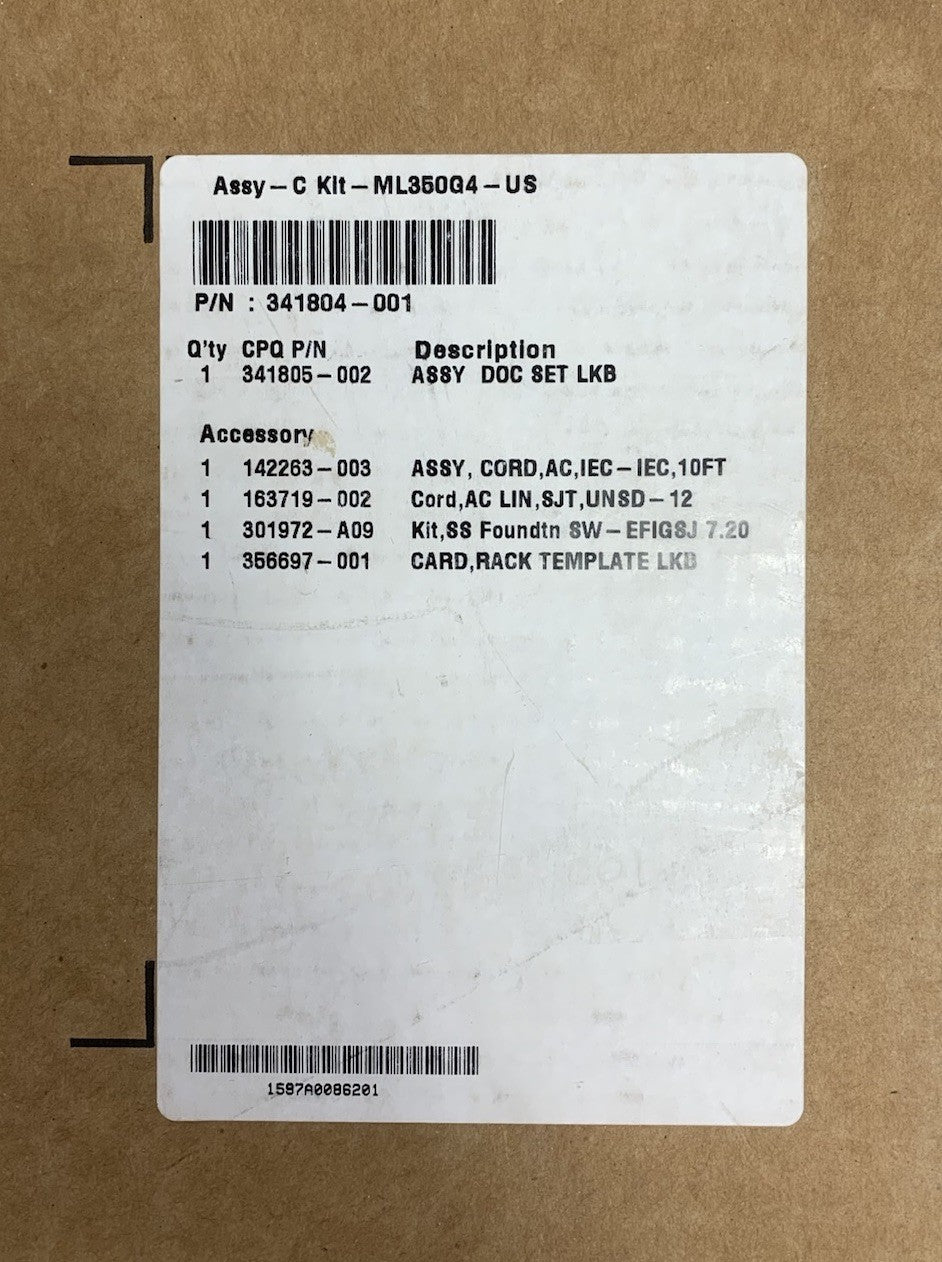 APC 355852-001 Server Bracket Kit for HP ProLiant ML350 Generations 3 and 4