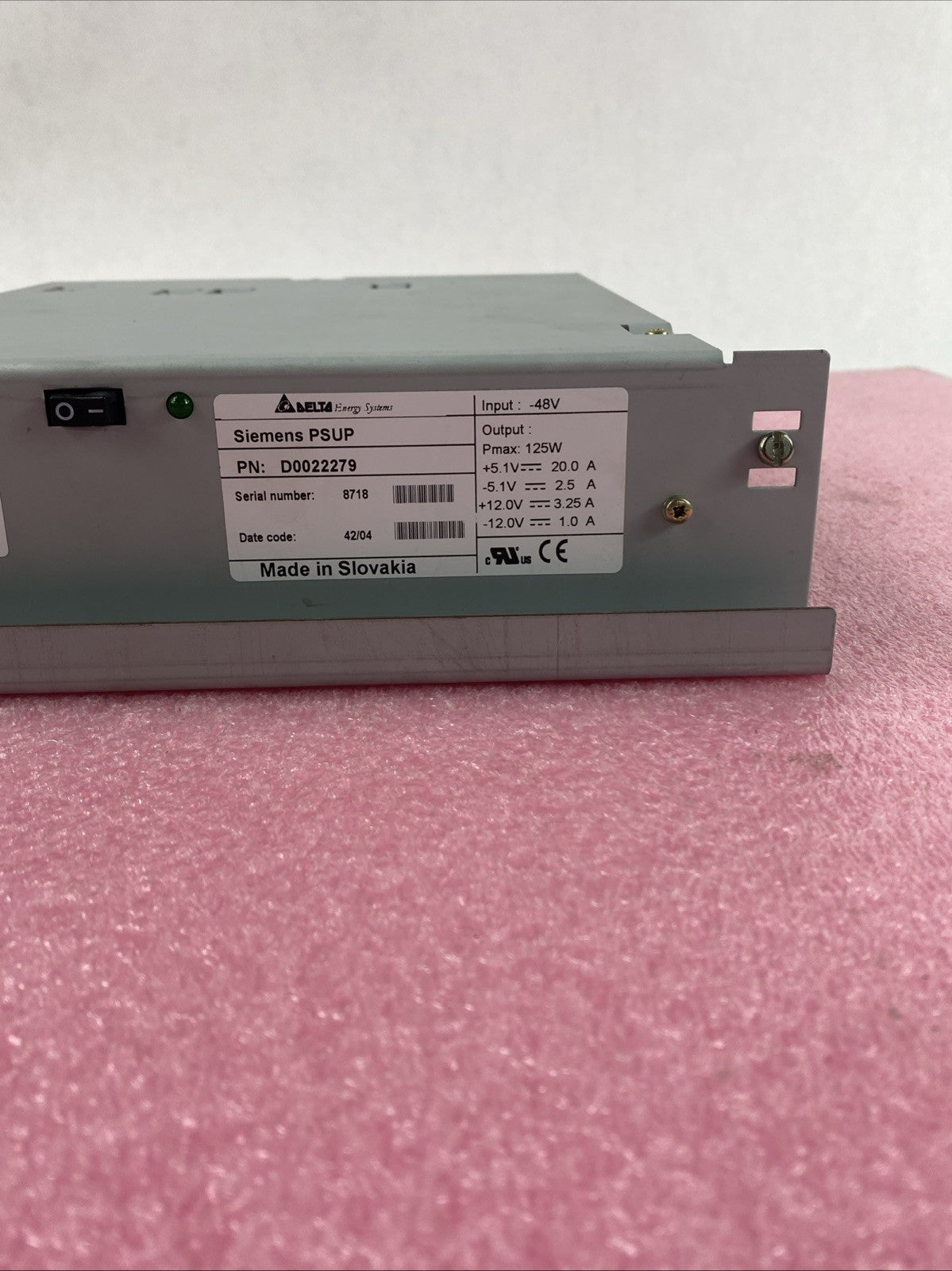 Delta Energy Systems Siemens PSUP D0022279 Power Supply Module6