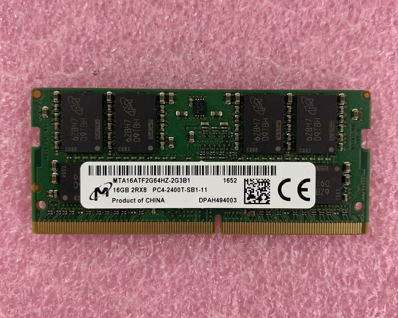 Micron MTA16ATF2G64HZ-2G3B1 16GB 1x16GB DDR4 260-Pin PC4-2400T Laptop Memory Ram