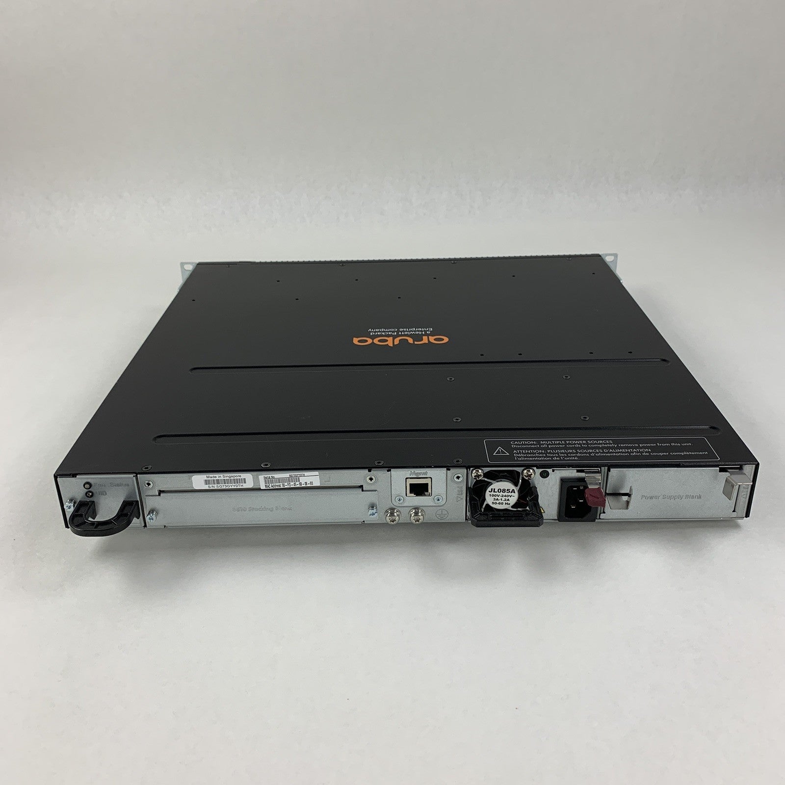 Aruba HP JL075A 3810M 16-Port SFP+ 2-Slot Managed Network Switch 1x Power Supply