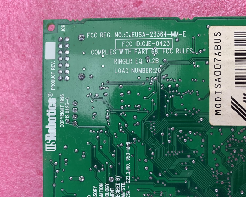 US ROBOTICS GATEWAY 2000 TELEPATH 33.6 MODEM CARD MODISA007ABUS
