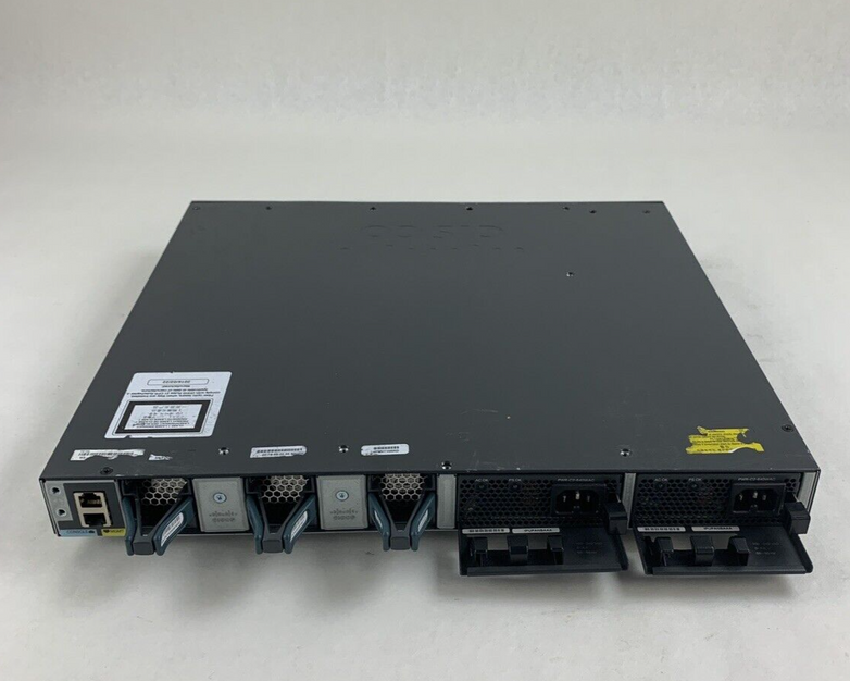 Cisco WS-C3650-24PS 24-Port Gigabit PoE Switch Managed Tested