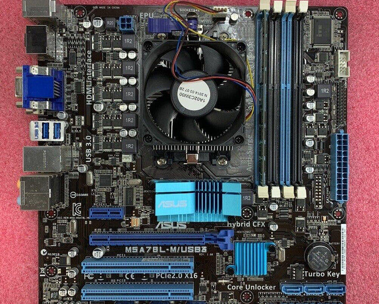 ASUS M5A78L-M/USB3 Motherboard AMD FX-4300 2.8GHz 8GB RAM w/Shield