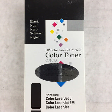 HP Color LaserJet Printers Color Toner C3105A Black Color LaserJet 5 (Lot of 3)