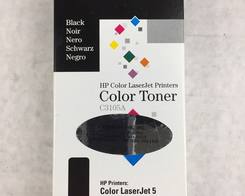 HP Color LaserJet Printers Color Toner C3105A Black Color LaserJet 5 (Lot of 3)