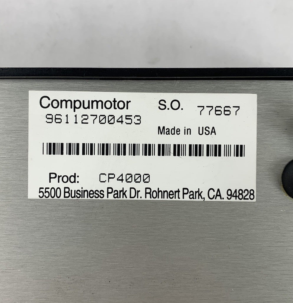 Parker Compumotor 4000 CP4000 Motion Controller Control Panel - Parts or Repair