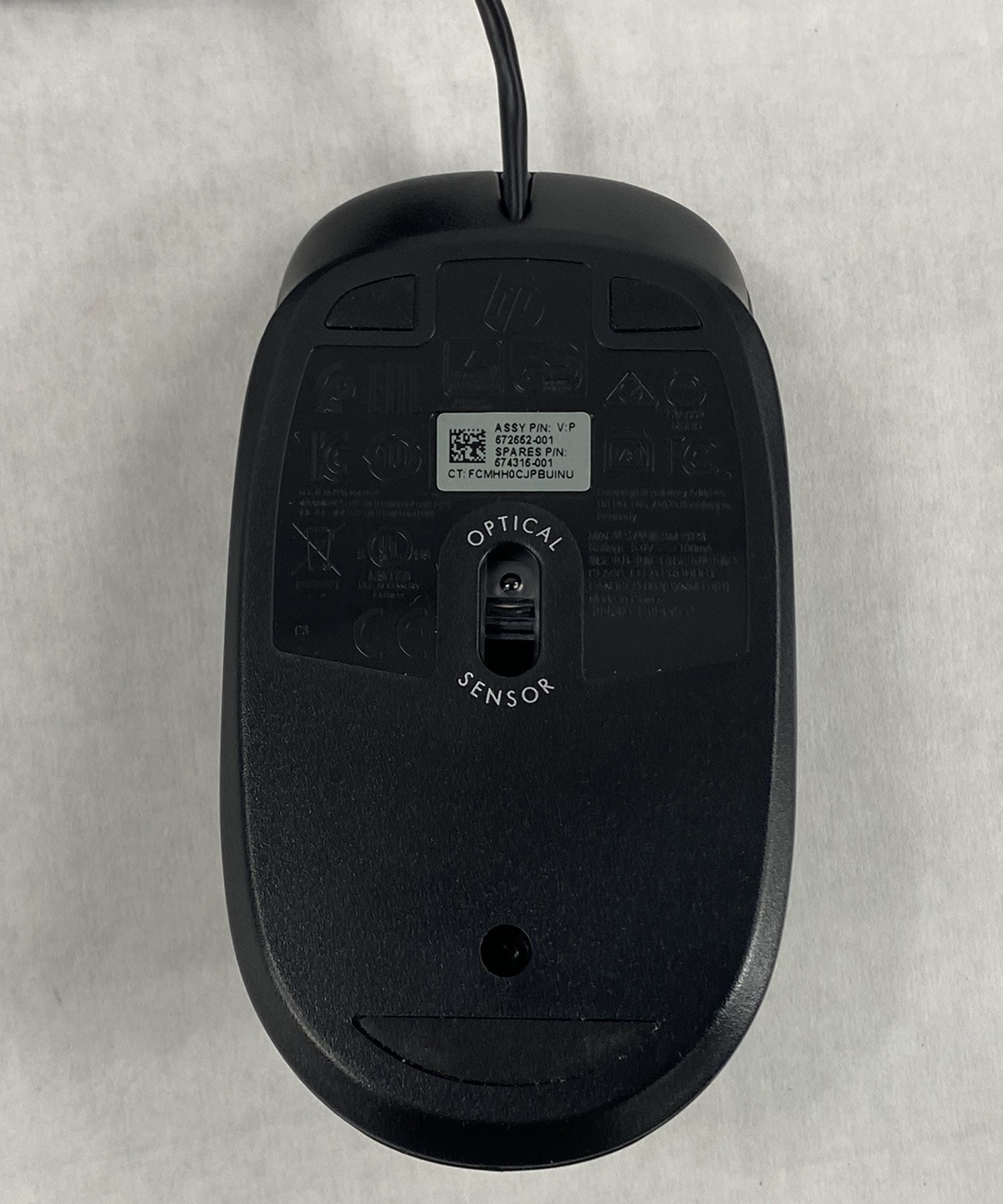 HP SM-2022 TPA-P001M USB Wired Mouse Mixed Lot of 3