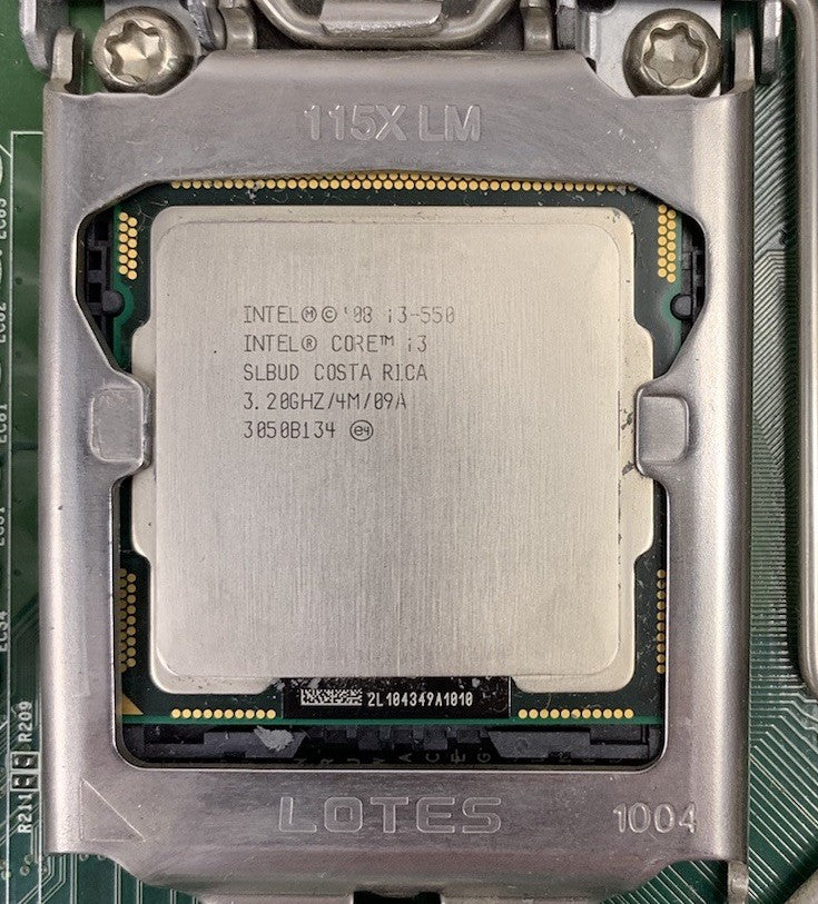 DFI PT330 Motherboard Intel Core i3-550 3.2GHz 8GB RAM w/ Shield