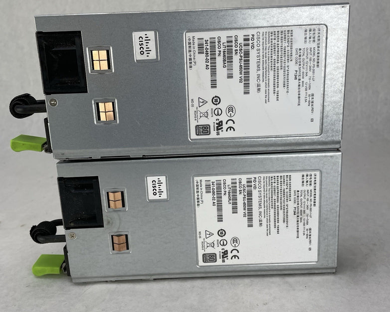 Cisco 650W Server Power Supply PSU 341-0490-02 A0 Lot of 2 Untested