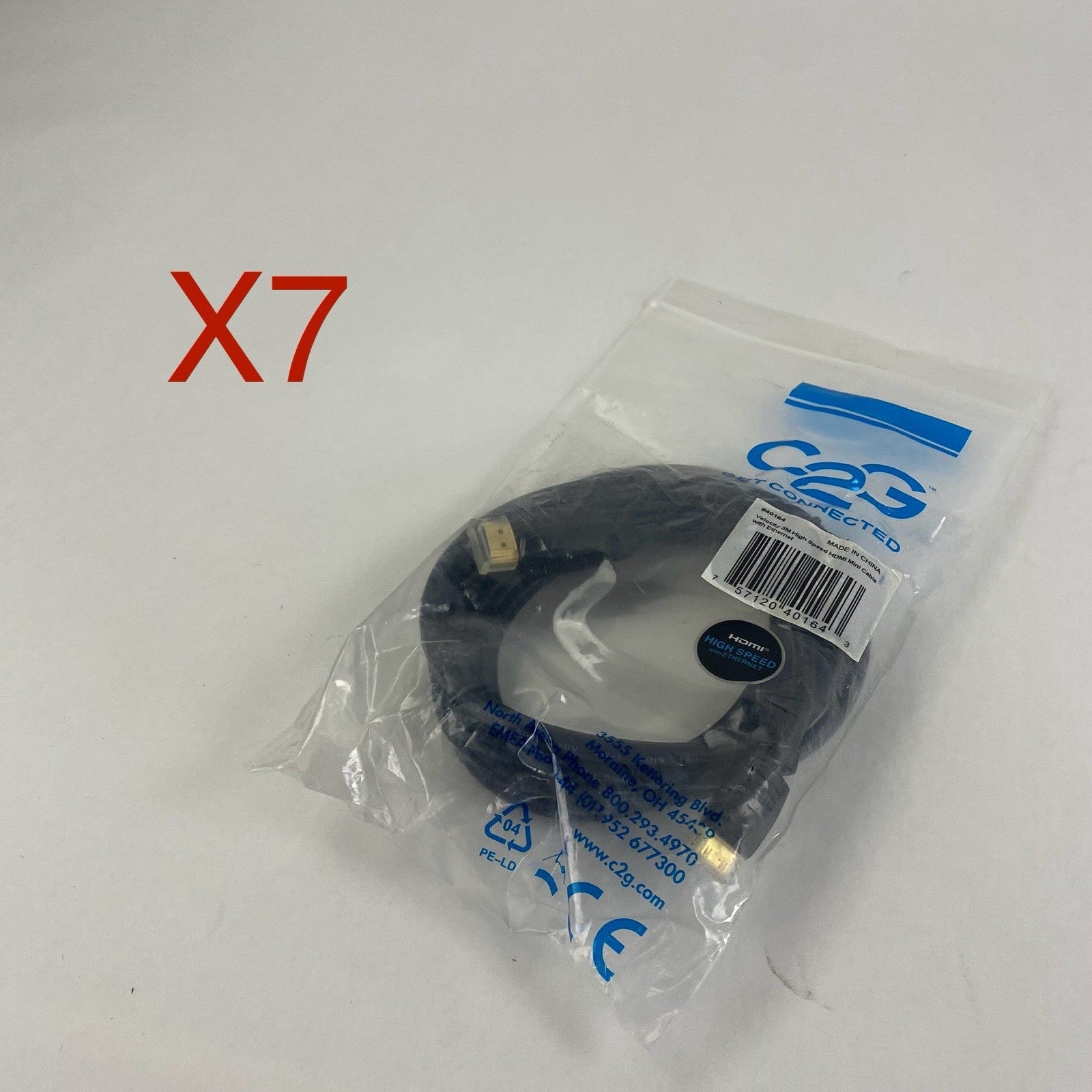 C2G 40164 Velocity 3M High Speed Mini HDMI Cable w/ Ethernet Lot of 70