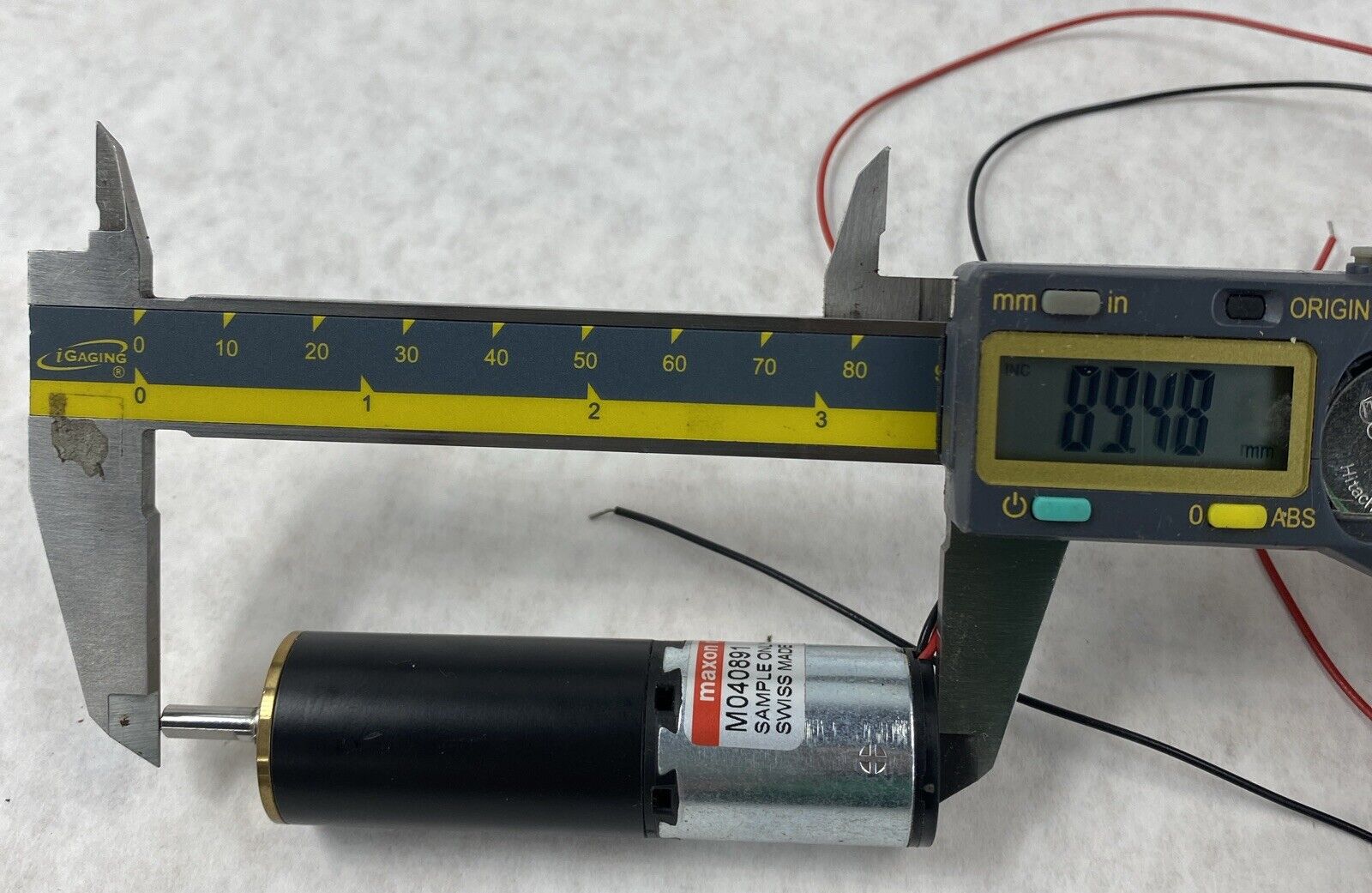 Maxon M040891 060 451740 Swiss DC Servo Motor Sample TESTED