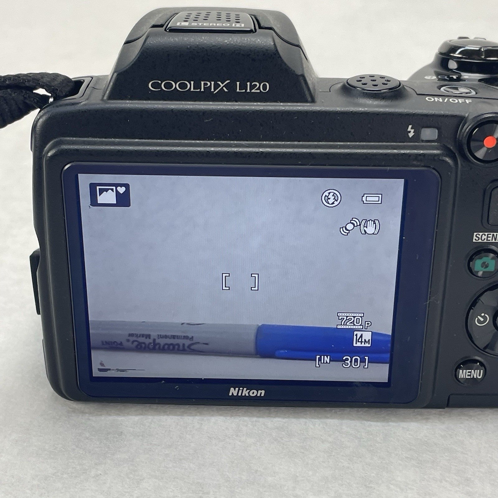 Nikon Coolpix L120 14.1MP Compact Bridge Camera 21x  Small Screen Crack Tested6