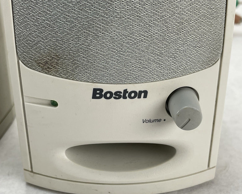 Boston Acoustics BA265 Powered Computer Speakers Multimedia System Beige