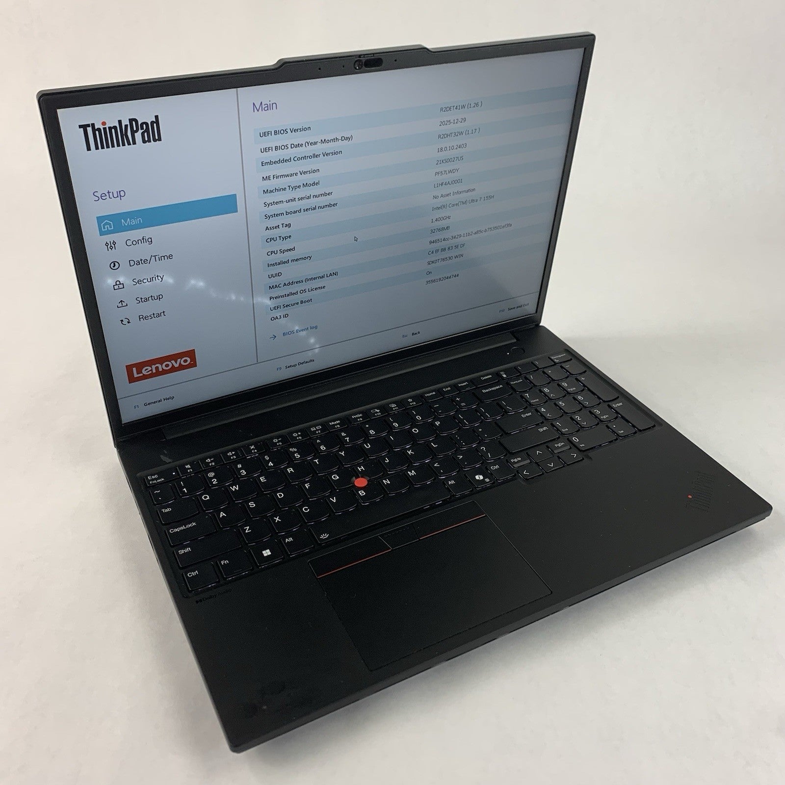 Lenovo ThinkPad P16s Gen3 Ultra 7 155H 1.4 GHz 32 GB RAM Heat Spots No OS/SSD/AC0