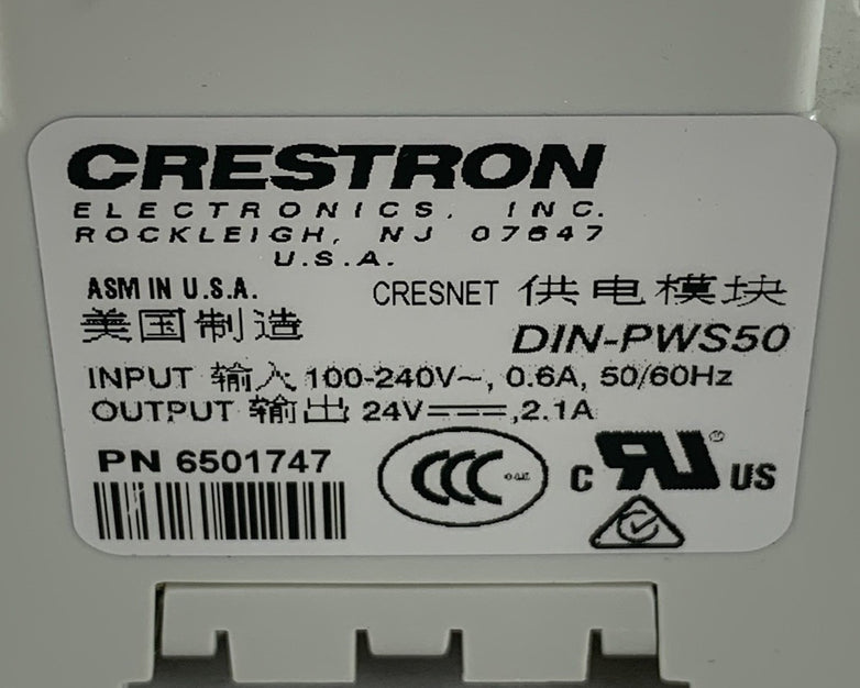 Crestron DIN-PWS50 50W 2.1A 24V Power Supply