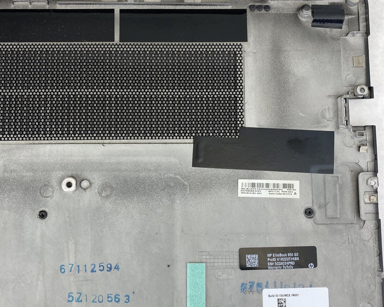 HP EliteBook 850 G3 Laptop Bottom Base Cover 821181-001