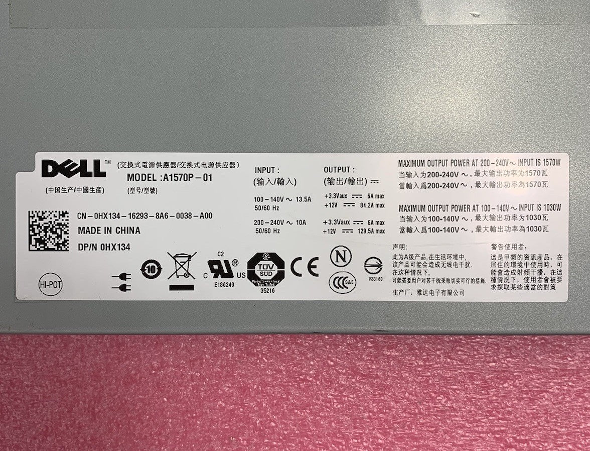 Dell PowerEdge A1570P-01 1570W Server Power Supply