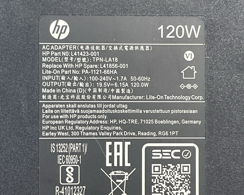 HP TPN-LA18 120W Blue Tip AC Adapter  Lot of 2