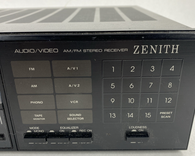 Zenith CV650 Stereo Receiver AM/FM Audio/Video - Parts or Repair
