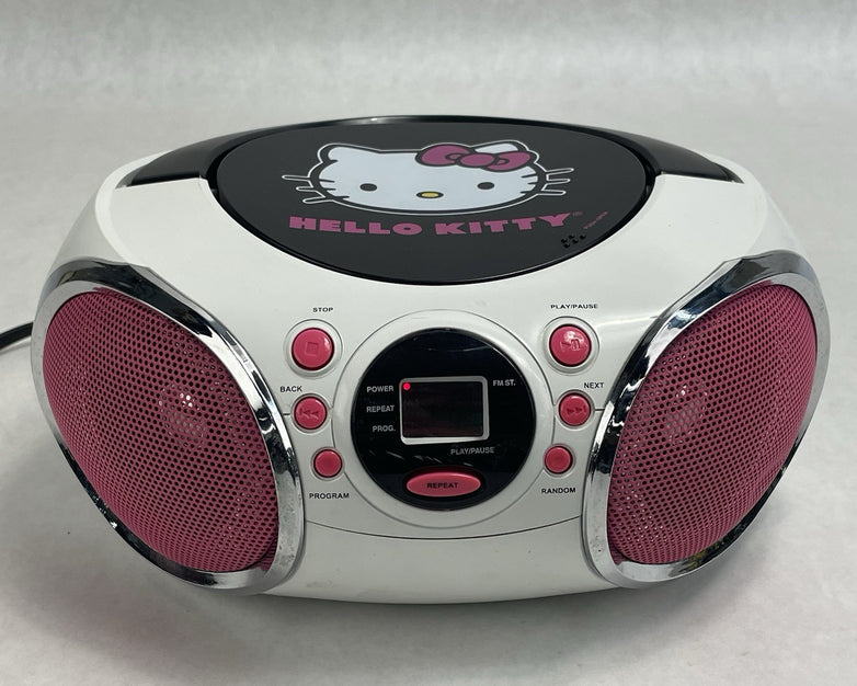 Hello Kitty KT2026MBY CD Player AM FM Radio Boombox 2013 Tested
