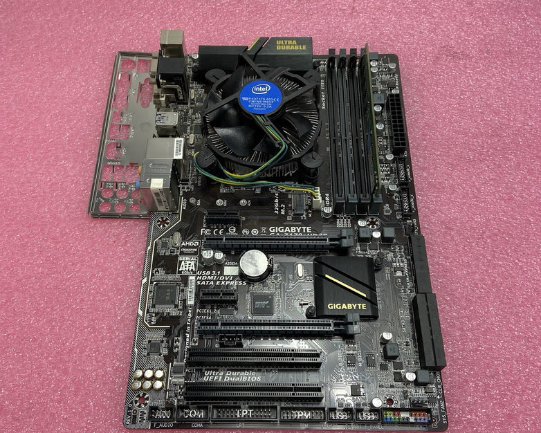 Gigabyte Z170-HD3P-CF Motherboard Intel Core i7-6700 3.4GHz 8GB RAM w/IO Shield