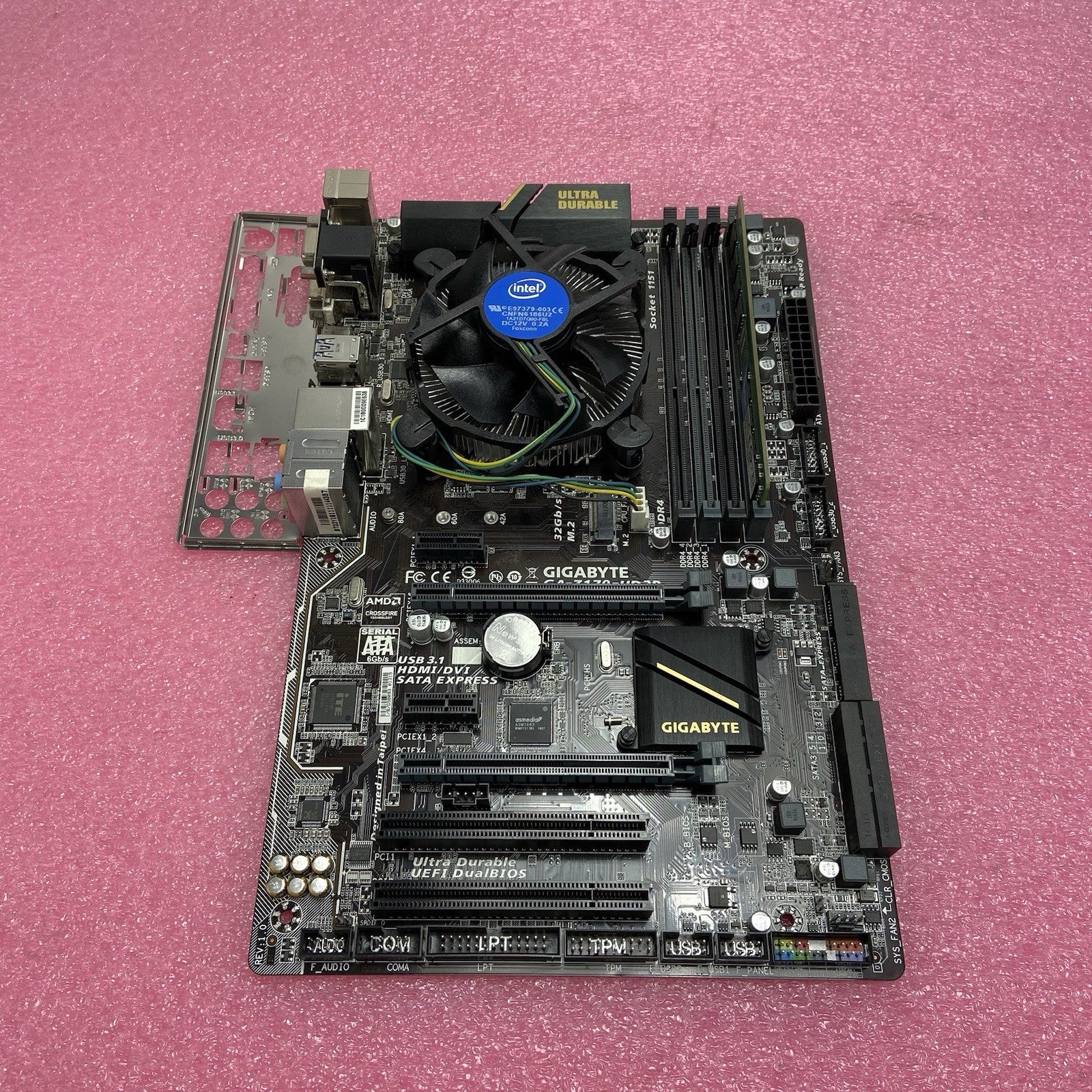 Gigabyte Z170-HD3P-CF Motherboard Intel Core i7-6700 3.4GHz 8GB RAM w/IO Shield1