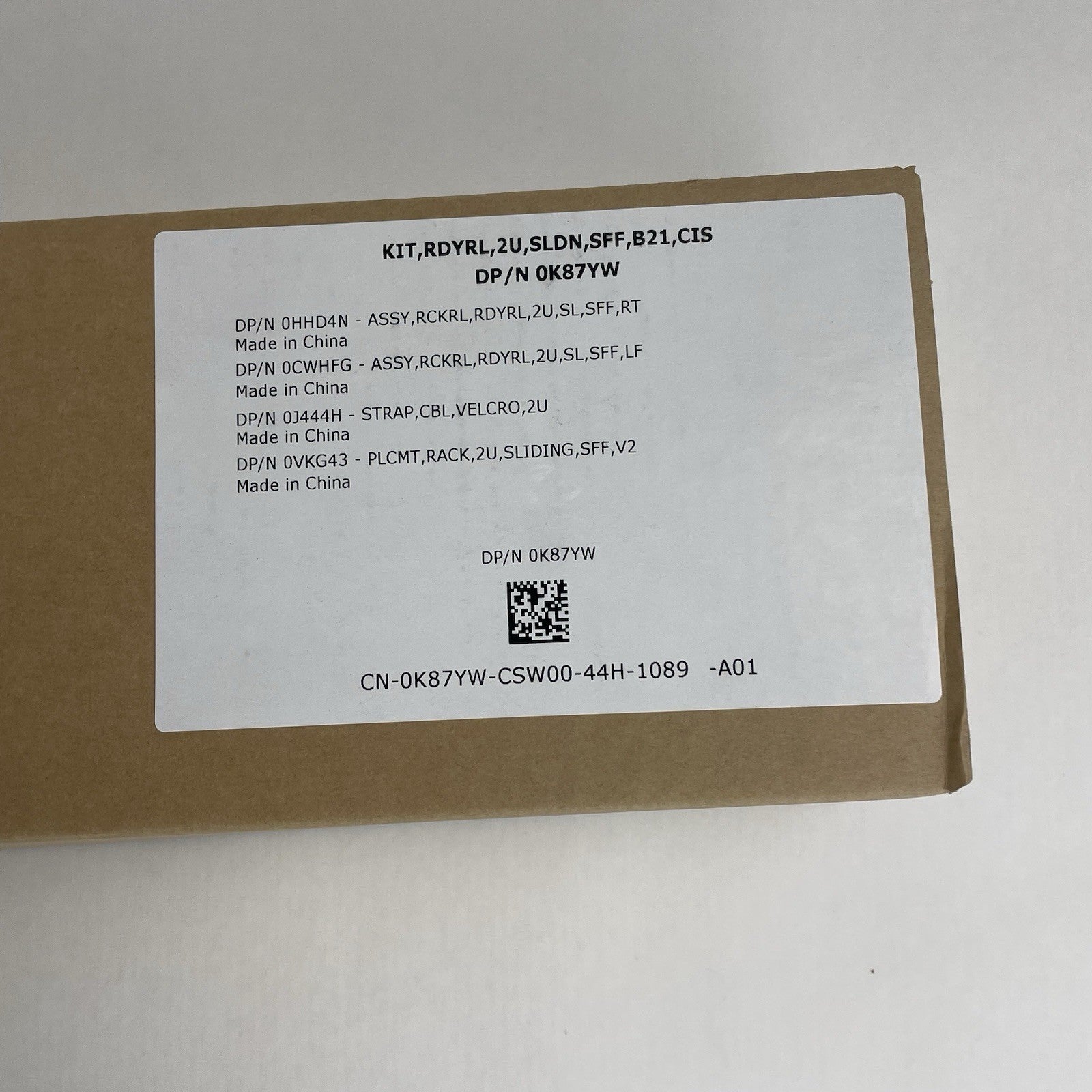Dell B21 Ready Rails 2U Sliding Rails 0K87YW2