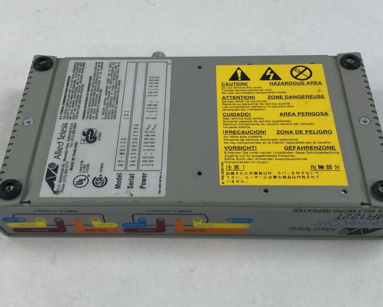 Allied Telesis CentreCOM MR122T IEEE 802.3 Micro Repeater