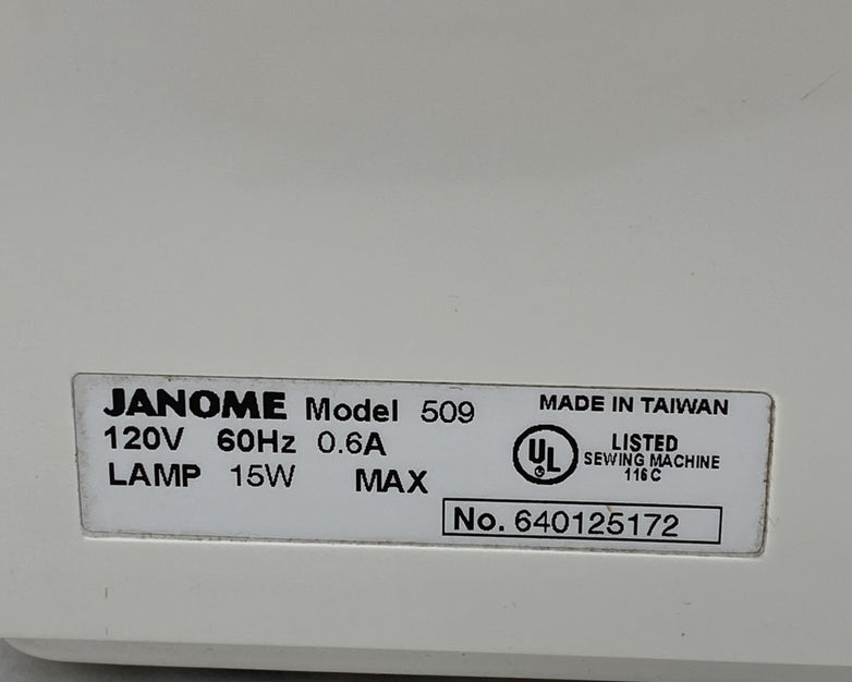 Janome Sewist 509 Sewing Machine - Parts or Repair