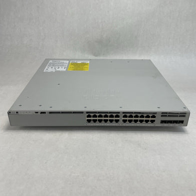 Cisco C9300L 24T 4G E V01 Switch Damaged Bezel/Chassis Tested and Reset