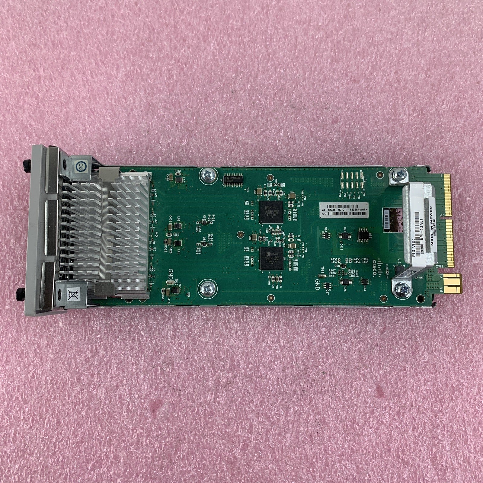 Cisco C9300-NM-4G V01 4-Port 1GE Network Module / 73-12735-07 - VGC