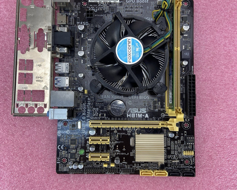 ASUS H81M-A Motherboard Intel Core i3-4160 3.6GHz 8GB RAM w/IO Shield