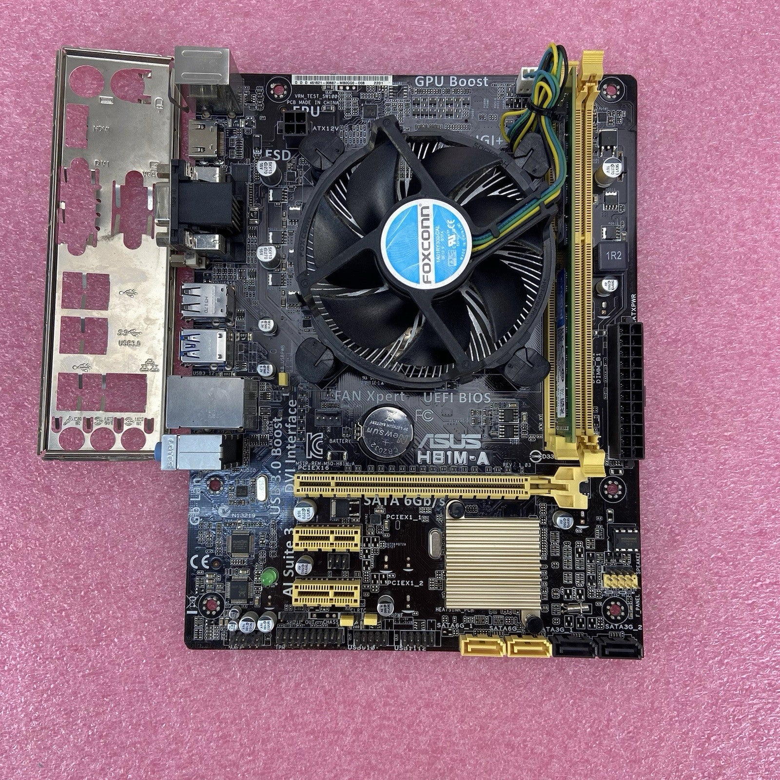 ASUS H81M-A Motherboard Intel Core i3-4160 3.6GHz 8GB RAM w/IO Shield 5