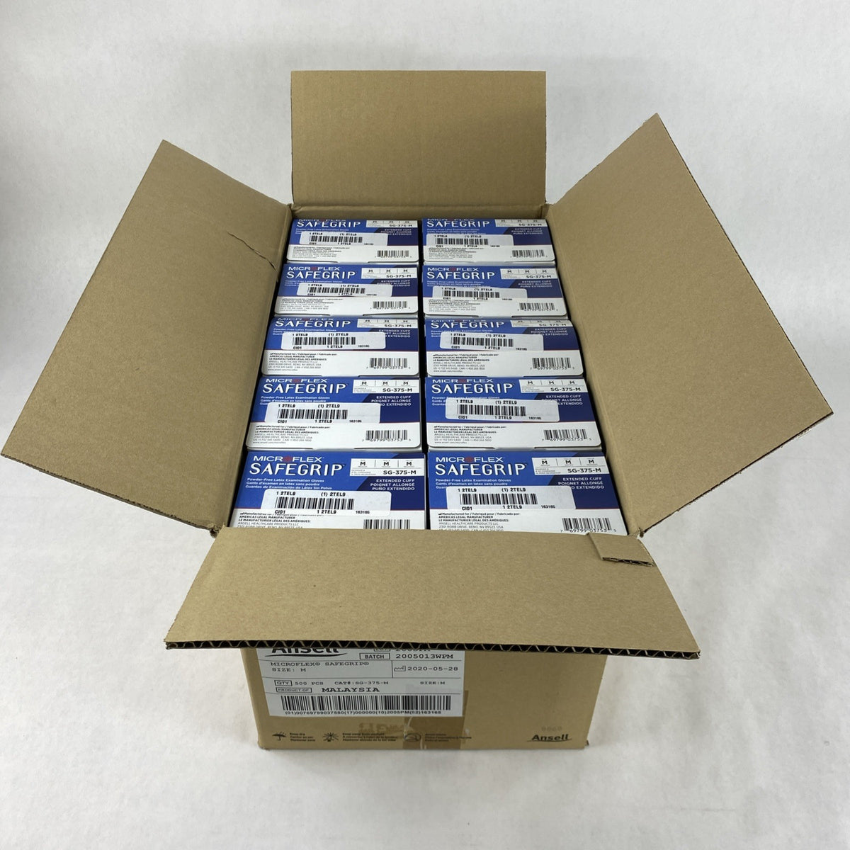 Ansell Microflex SafeGrip SG-375-M Latex Exam Gloves Medium - 500 Count4